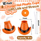 Amyhill Cowboy Hat Cups with Lids and Straws 12 oz Plastic Cowboy Hat Cups for Western Party Supplies Cowboy Birthday Party Deco