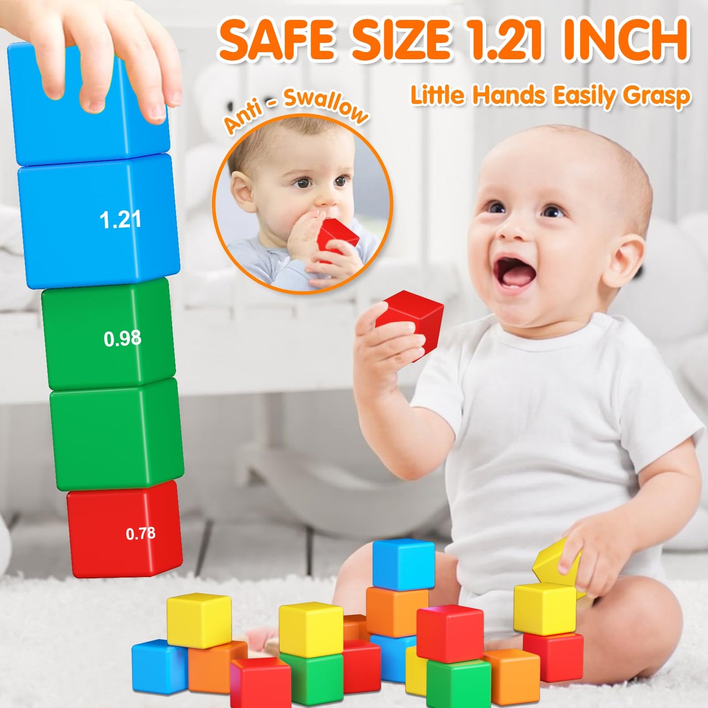 Magnetic Blocks, Magnetic Building Blocks For Toddlers 3+, Preschool Stem Magnetic Cubes Toys, Montessori Educational Sensory Ma