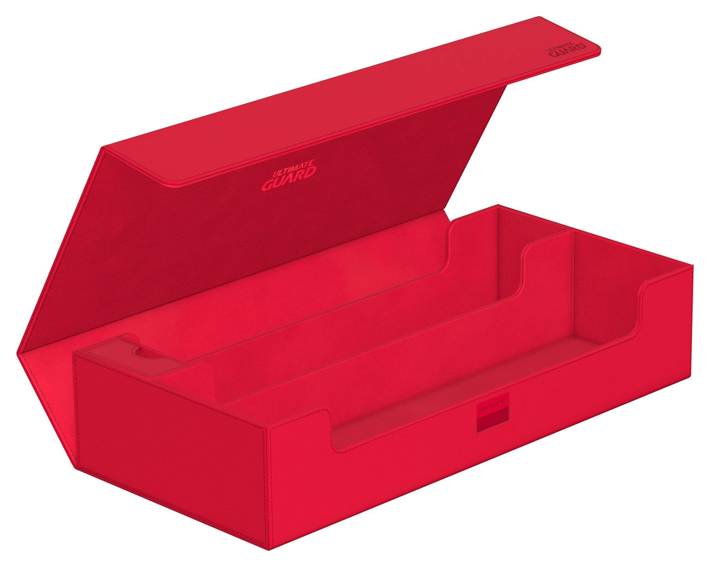 Ultimate Guard Superhive 550+, Deck Case For 550 Double-Sleeved Tcg Cards, Red, Compatible With Boulders, Magnetic Closure & Microfiber Inner Lining