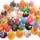 Assorted Colorful Rubber Duckies (2'') Ducks Ducky Duck Ducking (100 Pack) Jeep Ducking Bath Tub Pool Toy