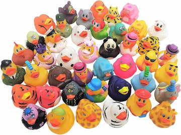 Assorted Colorful Rubber Duckies (2'') Ducks Ducky Duck Ducking (100 Pack) Jeep Ducking Bath Tub Pool Toy