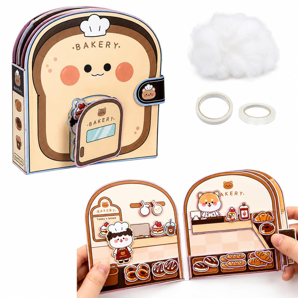 Diy Blind Box Quiet Book For Kids With Stickers, Busy Activity Book