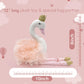 Mikee Fluffie Plush Toy Ballet Swan 12" Stuffed Animal for Kids, Polyester, 12" Tall, Perfect Gift for Girls