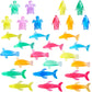Niceup 100+pcs Ocean Sea Animals Sensory Bin Filler Pool Party Favor Toys Acrylic Trinkets Plastic Humpback Beluga Whale Sea Sea