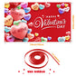 Extra Large Happy Valentines Day Backdrop Banner 73 x 43.3 Inch Conversation Heart Romantic Love Background Valentines Backdrops