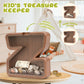 Summidate Wooden Letter Piggy Bank for Kids Girls Boys,Unbreakable Coin Banks for Baby,Personalized Cute Initial Money Banks, Bi