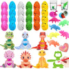 MZfowsen 28Pack Valentines Day Gifts for Kids Boys Girls, Valentines Day Cards with Dinosaur Hatching Eggs Toys for Kids School 