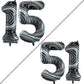 Goer Number 15 Balloons For 15Th Birthday Sweet 15 Party Decorations,42 Inch Jumbo Foil Helium 51 Balloons For 51St Birthday Party Decoration (Marble Black)