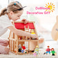Skylety 10 Pcs Wooden Dollhouse Set Of Mini People Figures Dolls Wooden Doll Pretend Play Figures Accessories For Pretend Dollhouse Toy(Bright Style)
