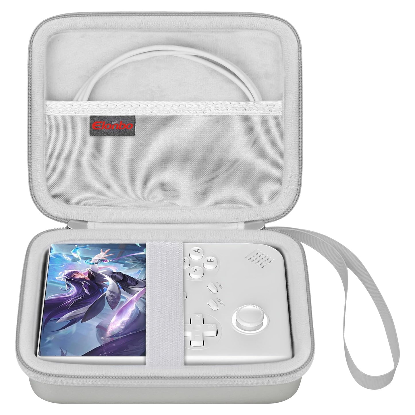 Elonbo Carrying Case For Rg40Xxv / Rg405V Retro Handheld Game Console, Android Retro Handheld Gaming Travel Storage Cover Bag Li