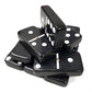 Marion Domino Double Six Black In Dovetail Jointed Sheesham Wood Box - Jumbo Tournament Size W/Spinners