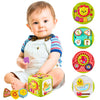 Icylife 5 In 1 Activity Toys For 1 Year Old Boy  Animal Voices, Instrument Sounds, Drum Box With Lights, Musical Toys For Kids 