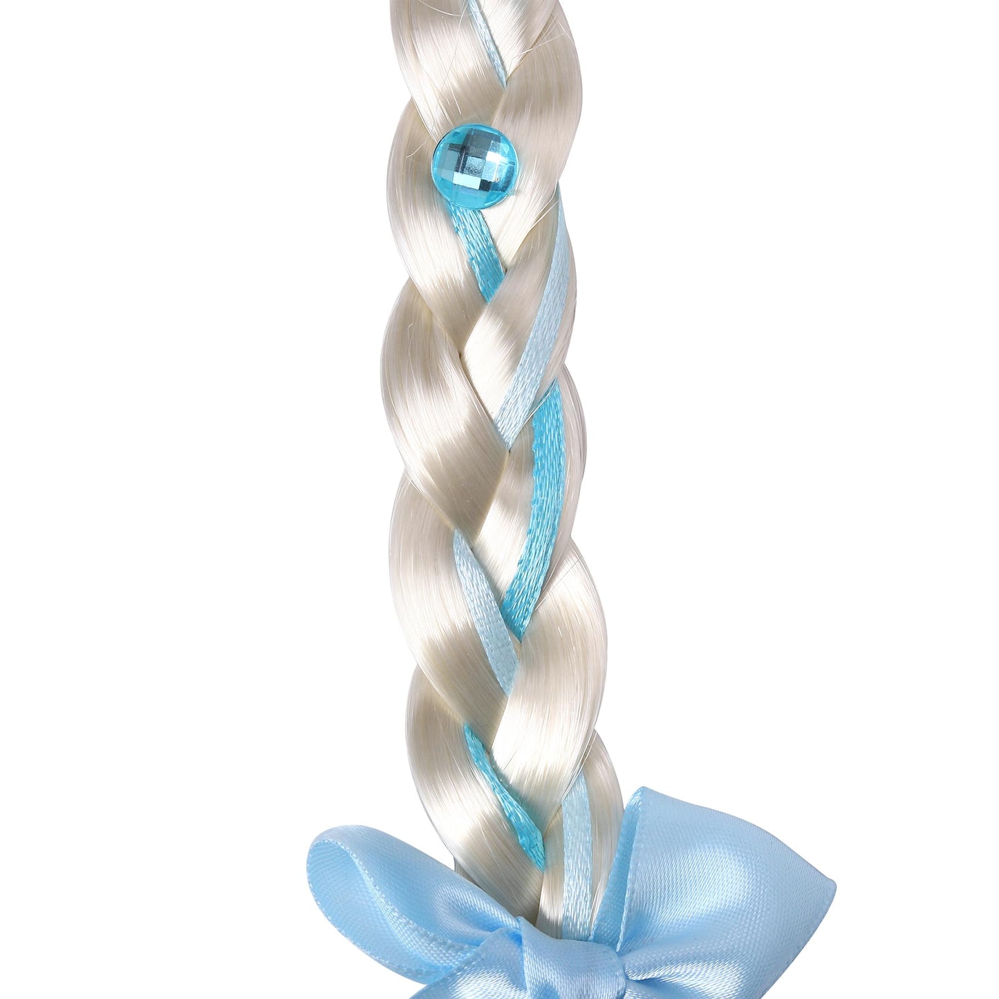 Jaqakid Elsa Costume For Women,Princess Dress Up Wigs, Princess Elsa Long Braided Wig Headbands For Girls Cosplay Hairpiece Cost