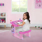 Disney Minnie Mouse Draw and Play Desk by Delta Children - Includes 10 Markers and Coloring Book, Pink