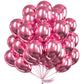 PartyWoo 12" Pink Metallic Balloons - 50 pcs, Rubber, Helium & Air Filled, Perfect for Birthday, Wedding, Anniversary Decorations