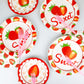 Gisgfim 96 Pcs Strawberry Party Plates And Napkins Party Supplies Strawberry Tableware Set Summer Fruit Party Decorations Favors