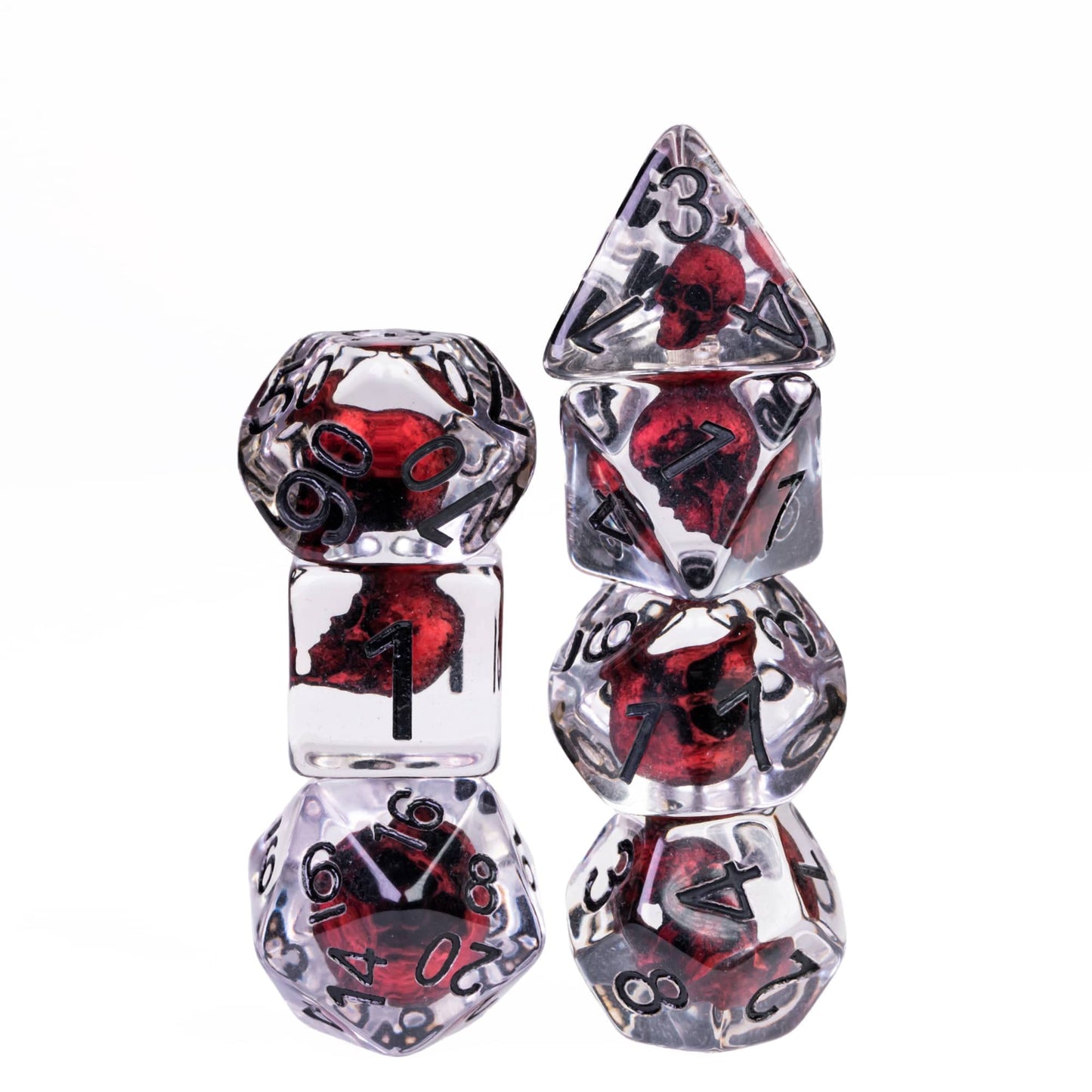 UDIXI Polyhedral Dice Set DND, D&D Dice Set for Dungeons and Dragons, Skull Dice for DND RPG MTG and Other Table Games, d n d (R