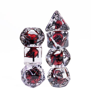 UDIXI Polyhedral Dice Set DND, D&D Dice Set for Dungeons and Dragons, Skull Dice for DND RPG MTG and Other Table Games, d n d (R