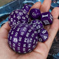 Ciaraq Dnd Polyhedral Dice Set (15Pcs) D4-D100 Game Dice With Dice Bag For Dungeons And Dragons Role Playing Table Games (Purple
