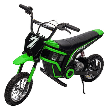 Hetoy 24V Electric Dirt Bike For Kids, 350W Kids Electric Motorcycle, Up To 14.29 Mph, 2-Speed Modes, Max Weight 135 Lbs