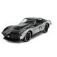 1969 Chevrolet Corvette Stingray ZL-1 #6 Black and Silver Bigtime Muscle Series 1/24 Diecast Model Car by Jada''''''