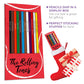 Pun Labs Rolling Tones Colored Pencil Set - 12 Multicolor Pencils with Foil-Stamped Band References, Ideal for Music Lovers
