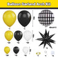 Black White Yellow Balloon Arch Kit,One Happy Dude Balloons Garland Kit With Black White Checkered Star Balloons For One Happy Dude Birthday Boys 1St Birthday Party Decorations