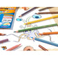 Bic Kids Evolution Stripes Colouring Pencils - Assorted Colours, 24 Count (Pack of 1)