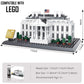 Liberty Imports White House Building Blocks Set, 770 Pieces Washington D.C. White House Famous Landmark Series - Architecture Br