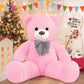 Sausudols XXL Giant Teddy Bear 47  Jumbo Plush Stuffed Animal  Soft Hugging Toy Gift for Kids  Valentine's Day  Christmas Pink