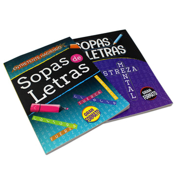 Venoal 2 Pack - Spanish Word Search Book Jumbo, Sopas De Letras En Espanol Each Easy-To-See Seek & Circle. Word Find, Work Puzzl
