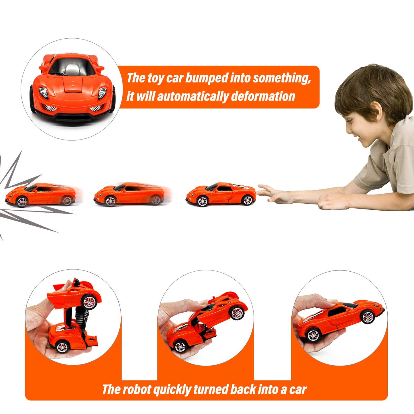 Cddzsw Toys For Boys And Girls Aged 3-5, Robot Transforming Toys For Boys And Girls Aged 2-6, The Best Birthday Present For Boys