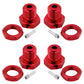 Hobbypark Aluminum 17Mm Hex Wheel Hubs & Nuts W/Wrench For 1/10 Scale Traxxas E-Revo, Revo 3.3, E-Maxx, Summit (With Red Adapter