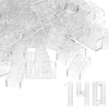 Wyswyg Building Bricks 2X4 Stud 140 Pcs, Classic Building Blocks, Building Bricks Only, Compatible, Transparent White.
