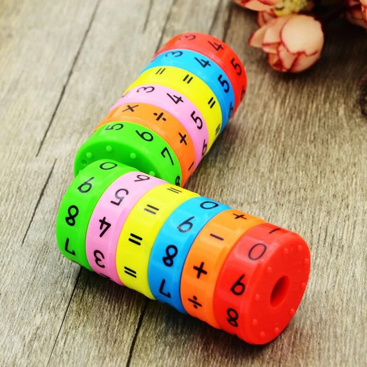 Finzatik Magnetic Arithmetic Learning Toy,Magnetic Arithmetic Learning Toy,Colorful Educational Magnetic Building Blocks for Kid