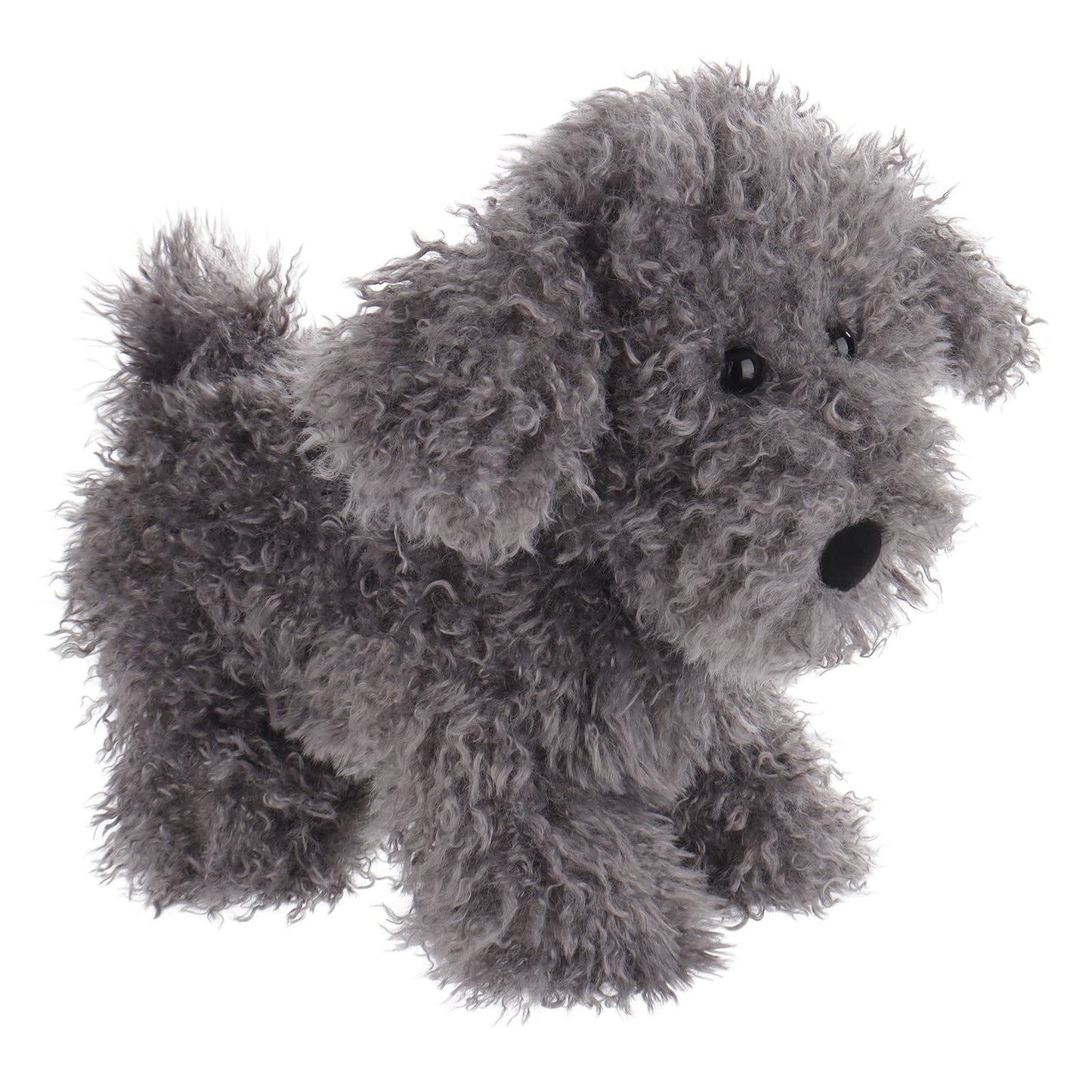 Apricot Lamb Toys Plush Dark Grey Poodle Dog Puppy Stuffed Animal Soft Cuddly Perfect For Child 8.3 Inches