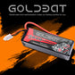GOLDBAT 11.1V 5000mAh 3S 50C LiPo RC Battery Hard Case Pack with Deans Connector for Emaxx Axial RC Car Truck Buggy Truggy Vehic