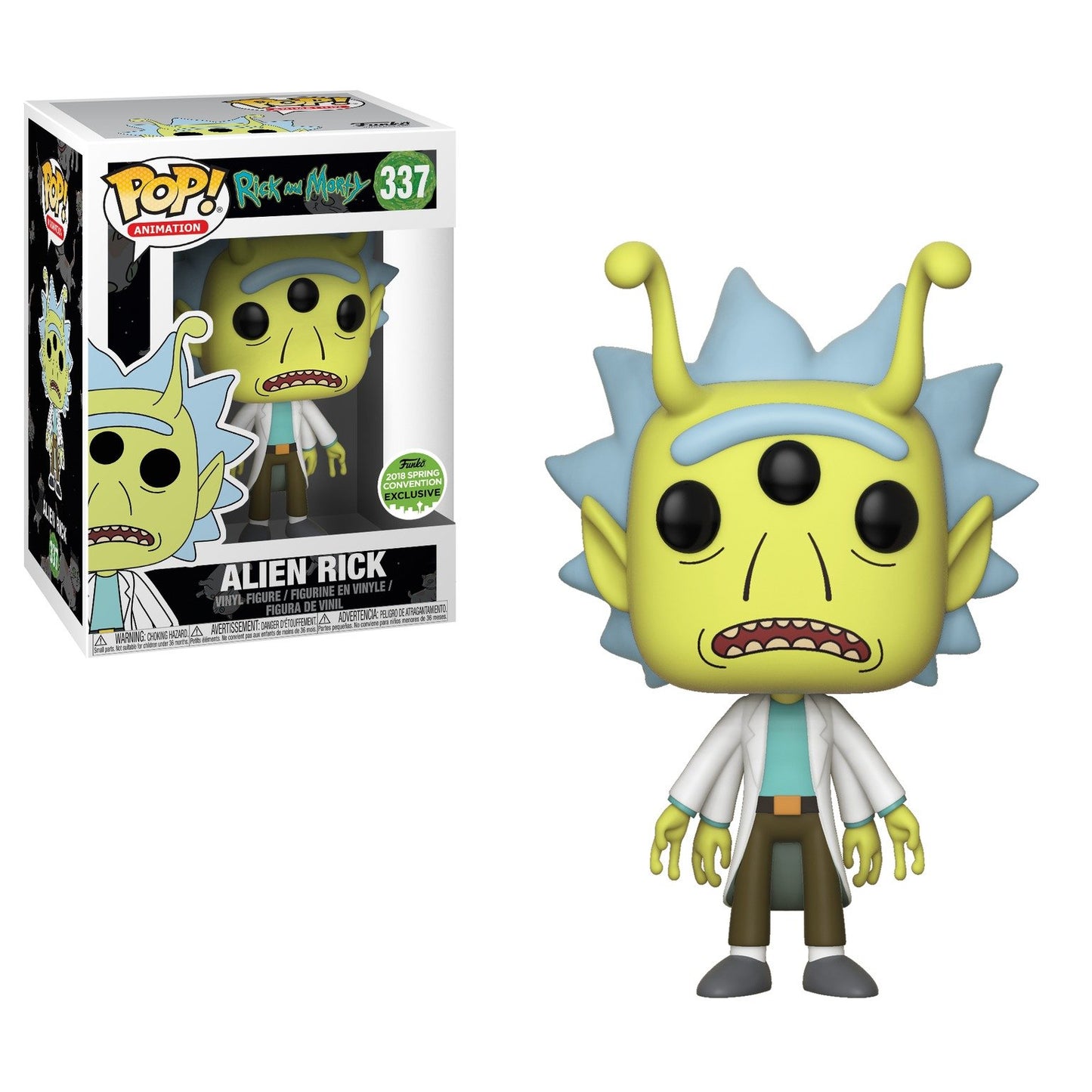 Funko Pop! Animation Alien Rick #338 - 2018 Spring Convention Exclusive, Green Vinyl Collectible Figure