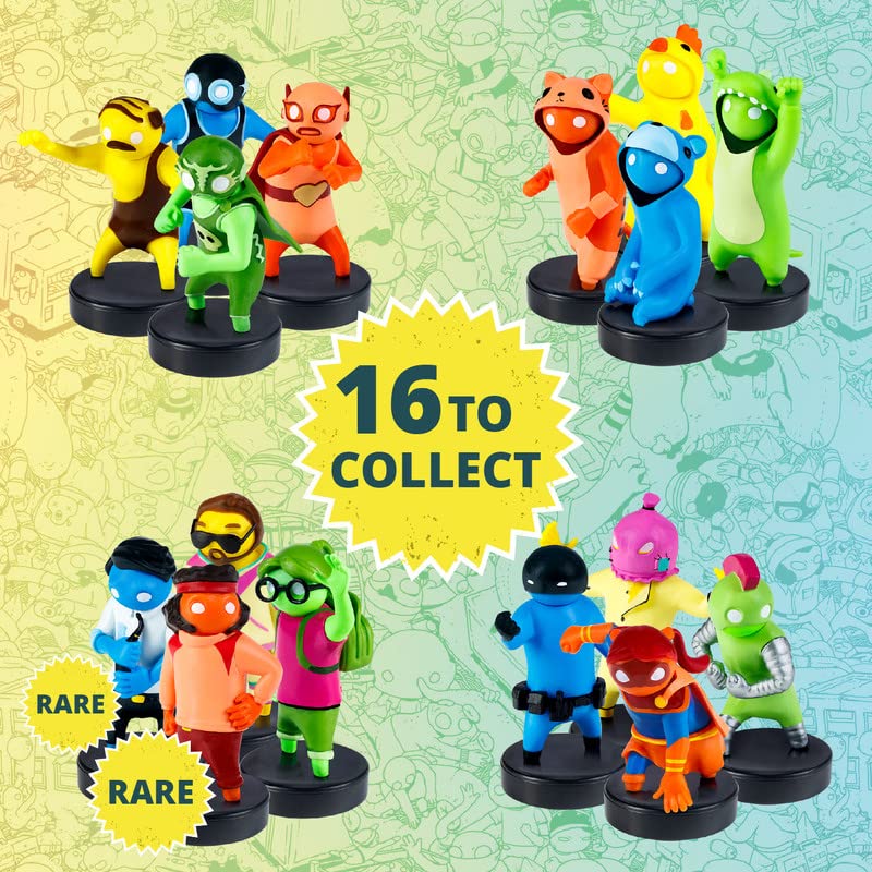 P.M.I. Gang Beasts Stampers for Kids  Mini Stamps for Kids  5 Pack Set  16 Kids Stamps to Collect  Official Gang Beasts Stampers