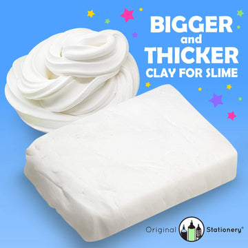 Original Stationery Soft Clay For Slime Making, Moldable Modeling Clay For Kids, Add To Glue And Shaving Foam For Butter Slimes, 1.3 Lbs/600G, Fun Easter And Birthday Gift, Slime Mix Ins Supplies