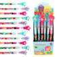 TINYMILLS 24 Pcs Mermaids Multi Point Stackable Push Pencil Assortment with Eraser for Shark Birthday Party Favor Prize Carnival