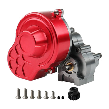 Rchobbytop RC Transmission Case Full Metal Assembled Center Gearbox with Steel Gear for Axial SCX10 / SCX10 II 90047 1/10 RC Roc