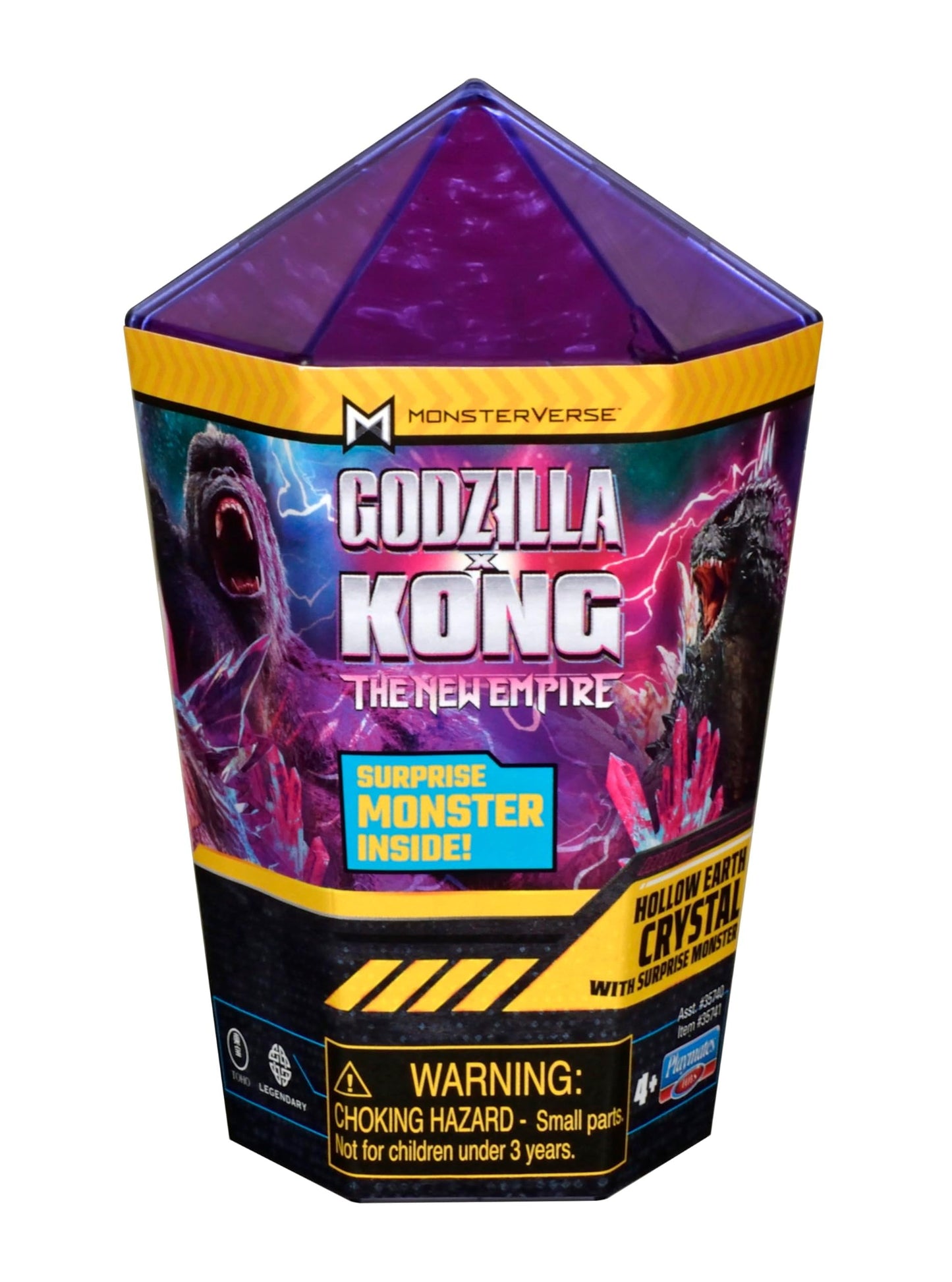 Godzilla vs. Kong Hollow Earth Crystal Mini Monster - 2" Multicolor Plastic - Model 35741