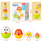 Hiemao Easter Eggs Toys For Toddlers, Nesting Dolls & Stacking Eggs, 4 Pcs Easter Basket Stuffers Chicken Matching Toys, Easter