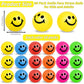 96 Pack Smile Face Stress Balls Bulk 2 Inch Funny Face Stress Relief Balls Colorful Mini Squeeze Balls Foam Smile Face Toys For