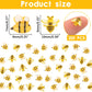 WOZADU 200 PCS Tiny Bee for Crafts Mini Resin Bee Dollhouse Miniatures Things Mini Animal for Fairy Garden Micro Landscaping Decoration