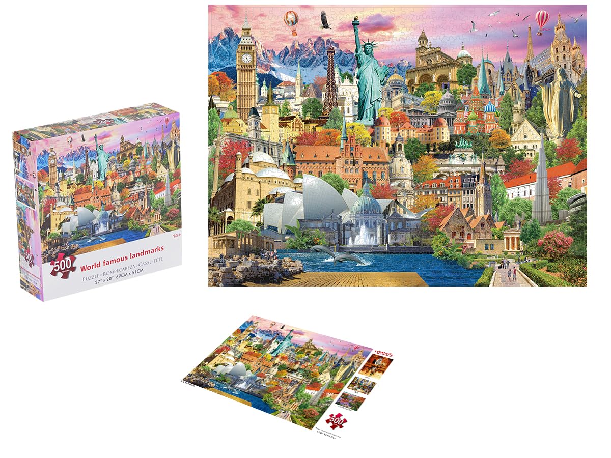 Jigsaw Puzzles 500 Pieces For Adults World Renowned Architecture Puzzle