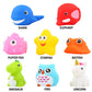 Bath Toys, 8 Pcs Light Up Floating Rubber Animal Toys Set, Flashing Color Changing Light In Water, Baby Infants Kids Toddler Child Preschool Bathtub Bathroom Shower Games Swimming Pool Party