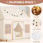 Senodeer Kids Play Tent Indoor: With Mat, Tassel Garland, Star Lights - Toddler Girl Tent Indoor Playhouse For Toddlers Kids Toys For Boy Girl Birthday Gift
