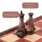 Simplewin 7.87 Inch Mini Magnetic Travel Chess Set, Walnut-Style - Small Portable Pocket Folding Chess Board Games, Ideal For Tr